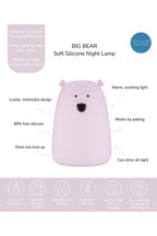 Big Bear Silicone Lamp - Lavender