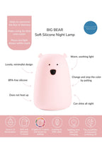 Big Bear Silicone Lamp - Pink