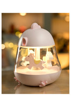 Lamp with Carousel and Music - Pink