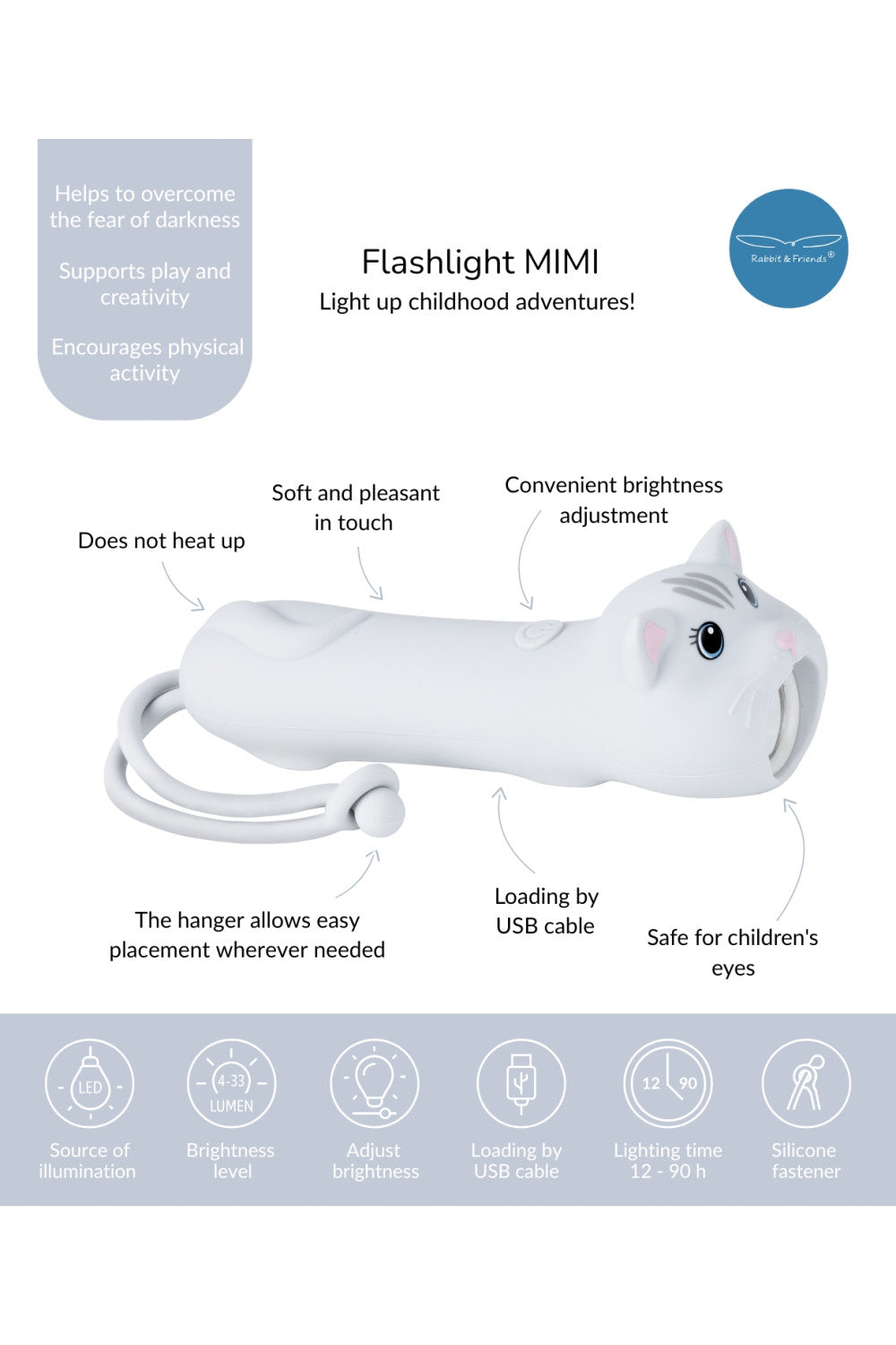 Flashlight for Kids - Cat MIMI