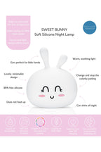 Sweet Bunny Silicone Lamp - White