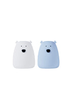 Set of 2 Mini Bear Lights - White and Arctic Blue