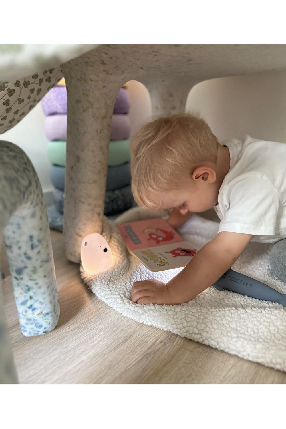 Set of 2 Mini Bear Lights - White and Arctic Blue